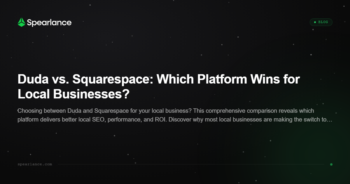 Sketch illustration for Duda vs. Squarespace: Which Platform Wins for Local Businesses?