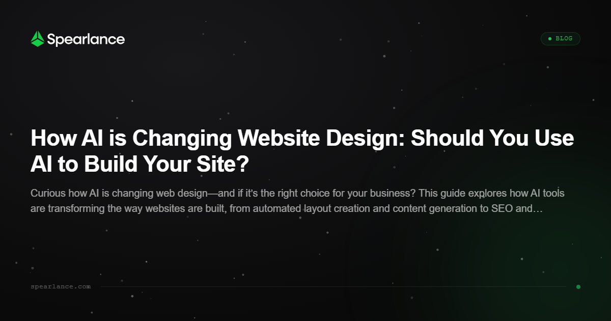 How AI is Changing Website Design: Should You Use AI to Build Your Site?
