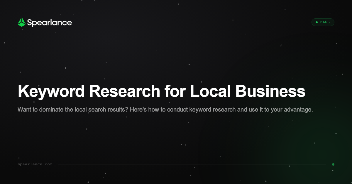 Keyword Research for Local Business